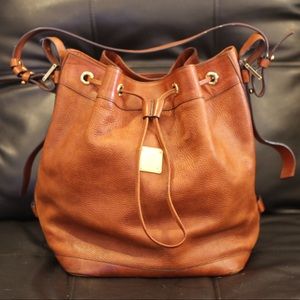 *Trade for Dee* Orange MCM Cross Body Bucket Bag